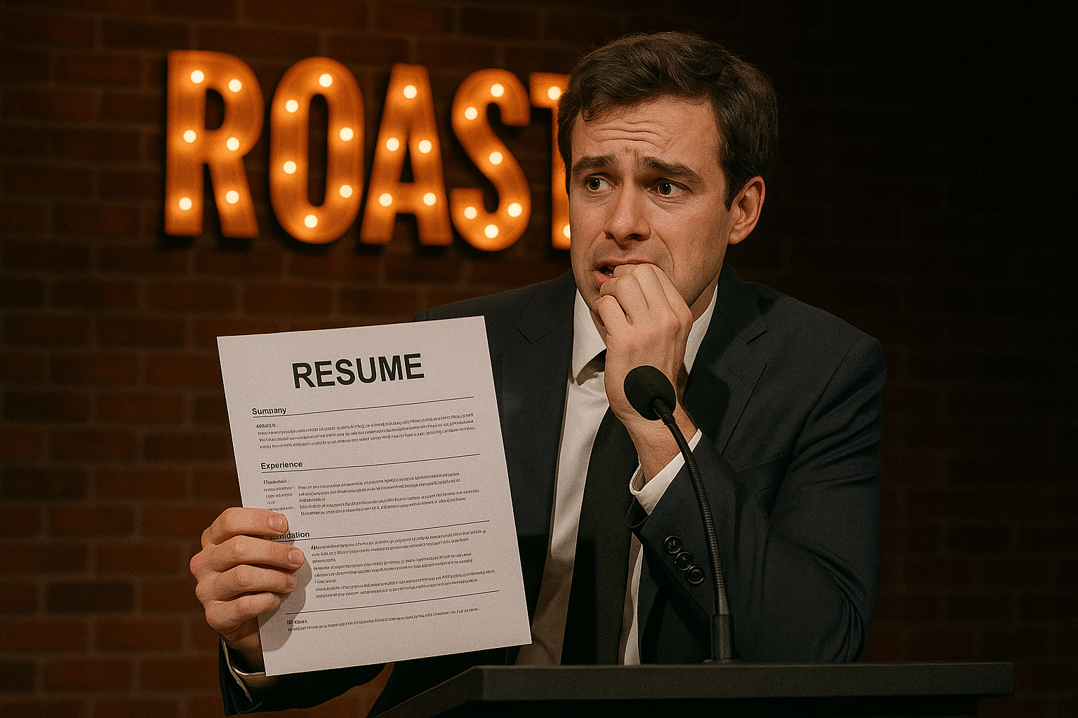 Nervous about resume roast